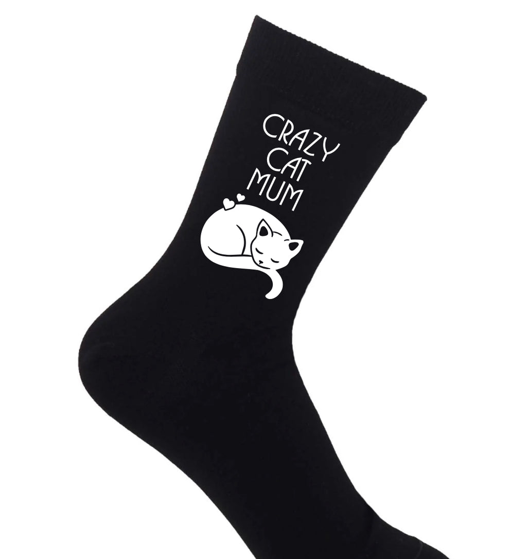 Crazy Cat Mum Socks, Novelty Socks