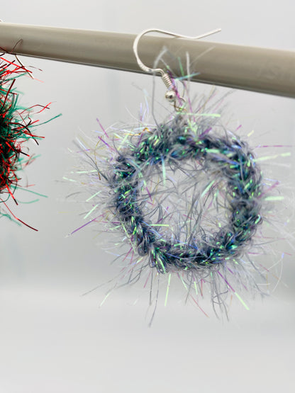 Crochet Tinsel Earrings