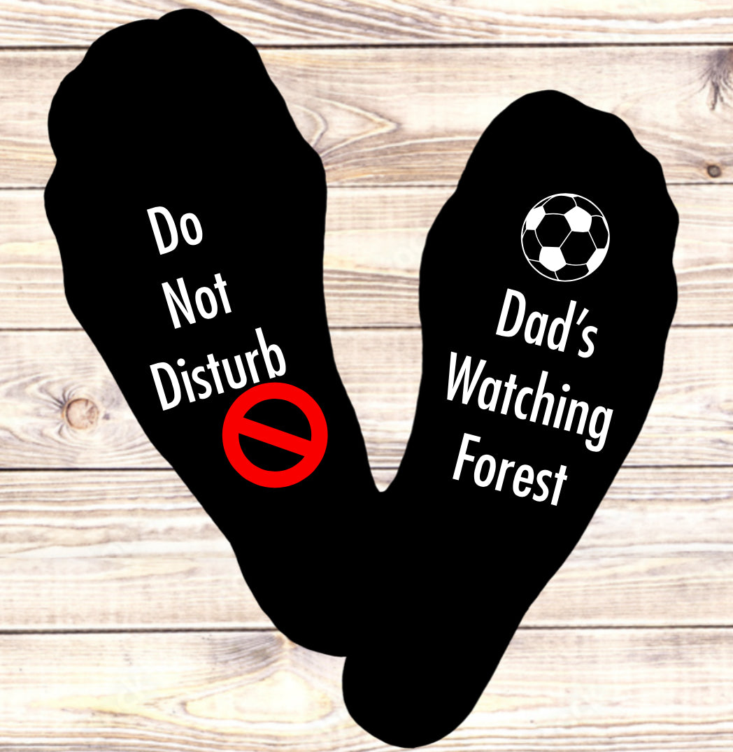 Do Not Disturb, Watching Forest Personalised Socks