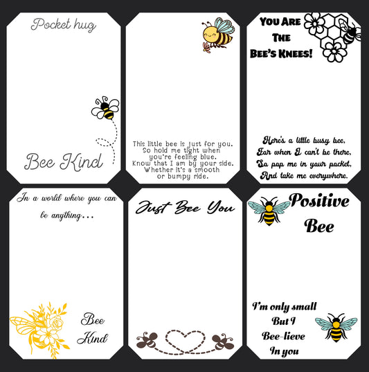 Bee Hug Backing Cards