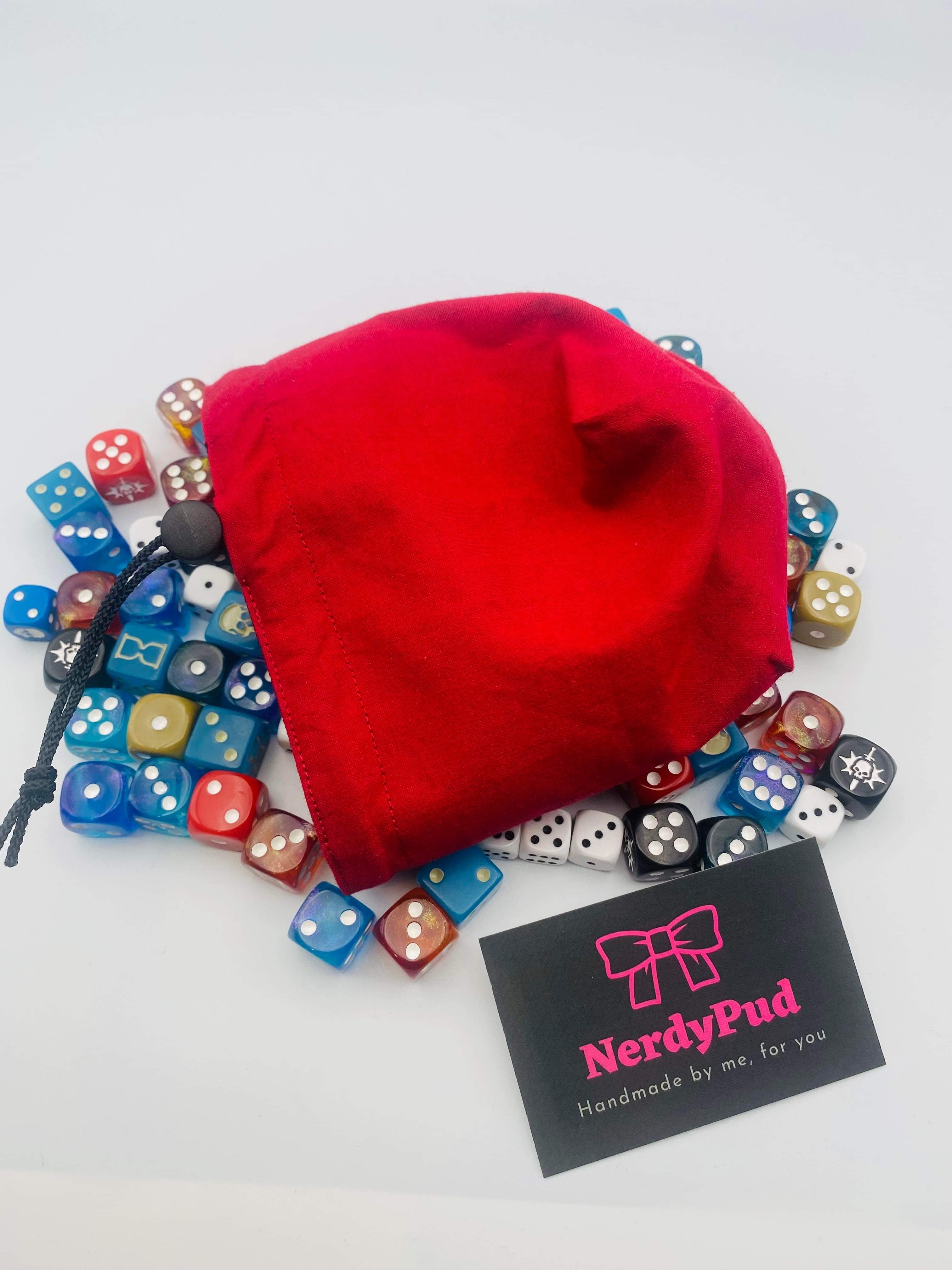 Red dice bag