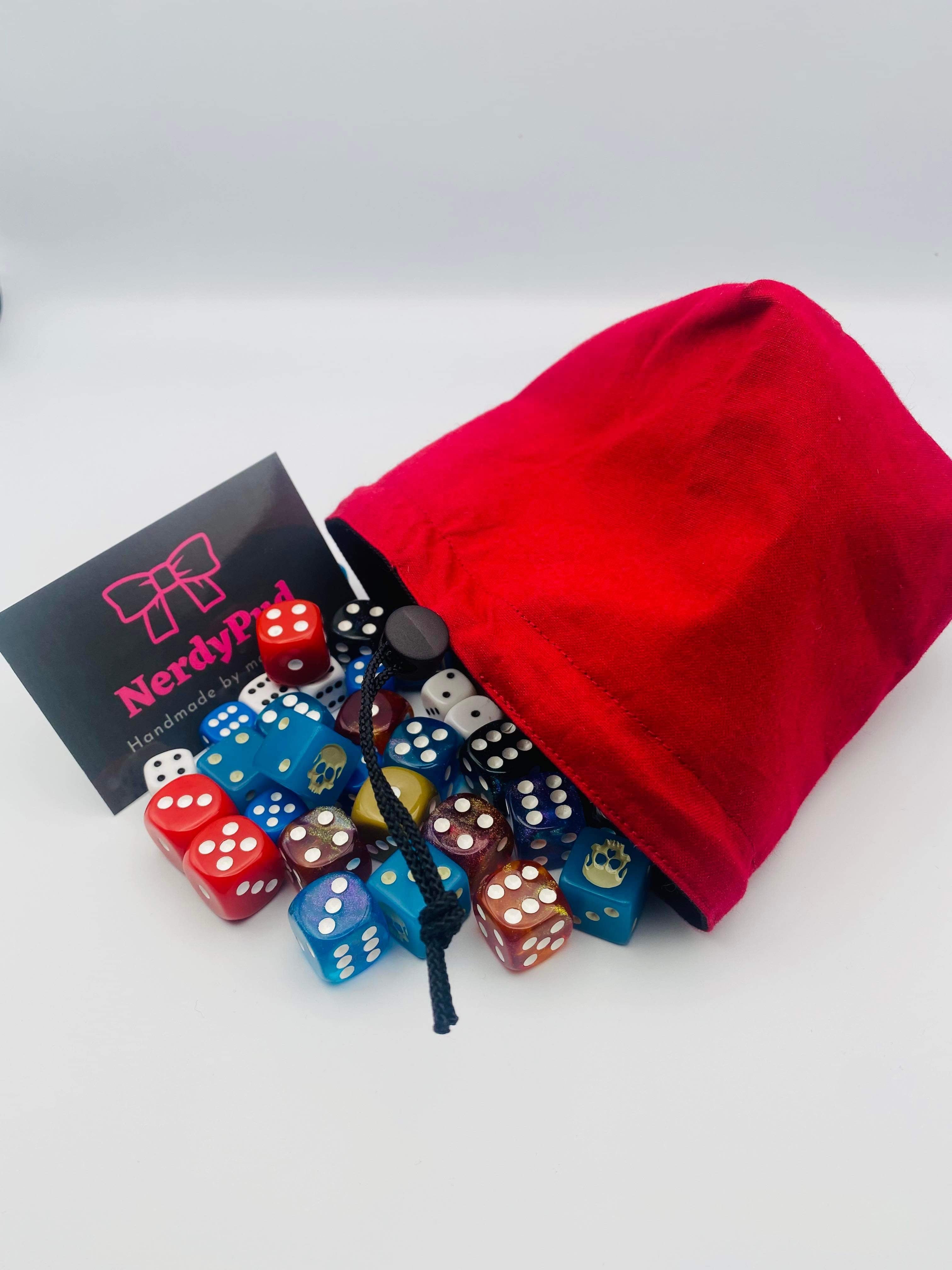 Red dice bag