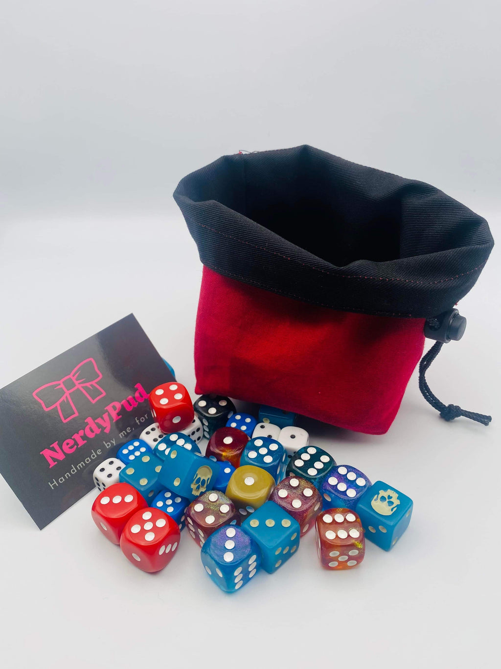 Red dice bag