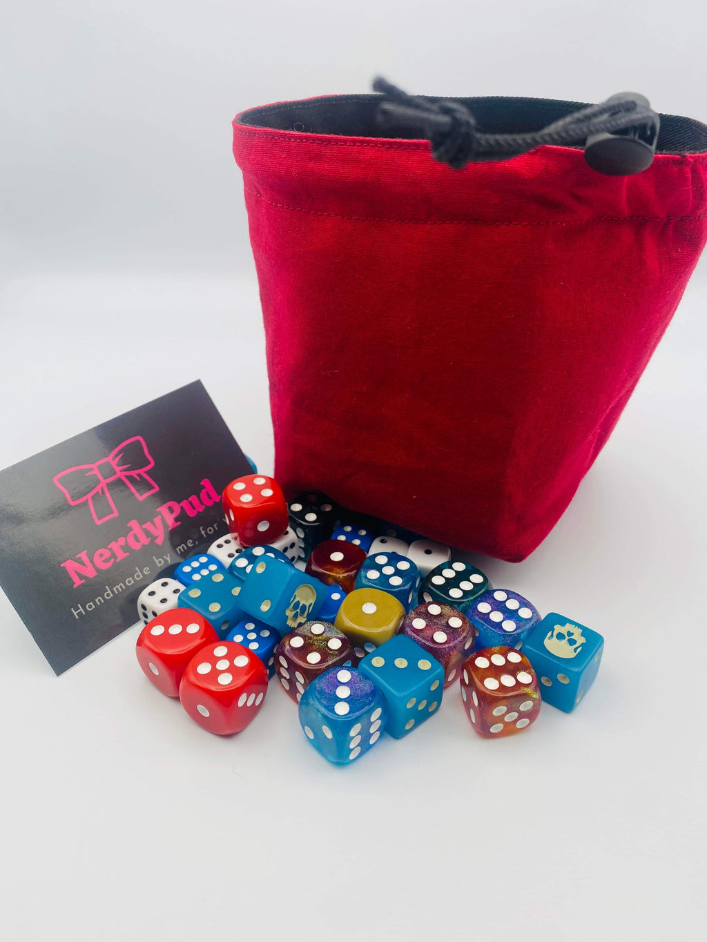 Red dice bag