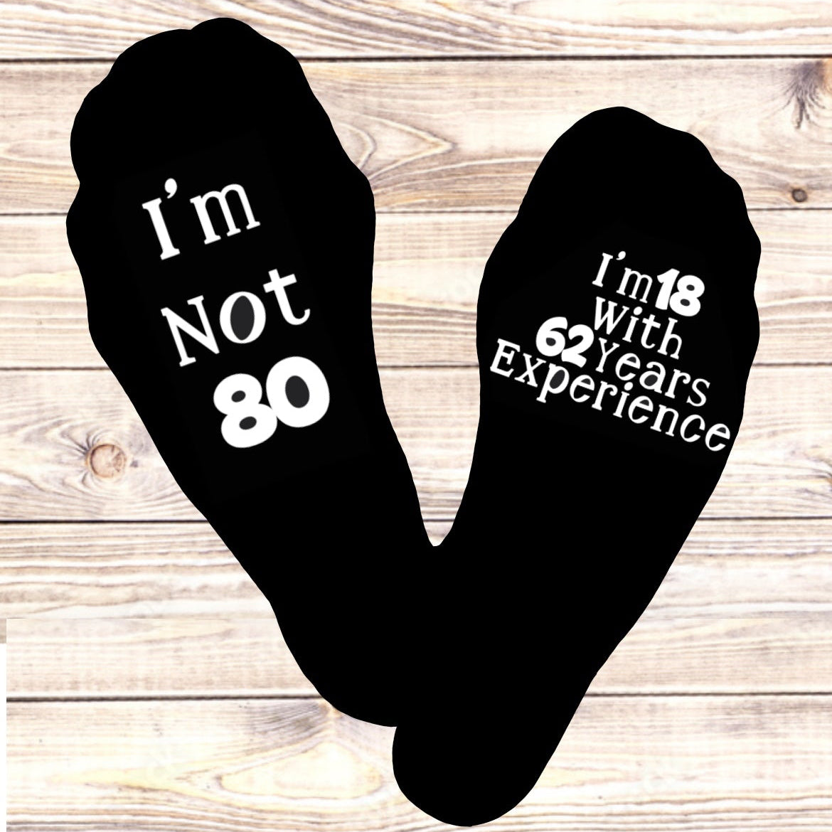 80th Birthday Socks