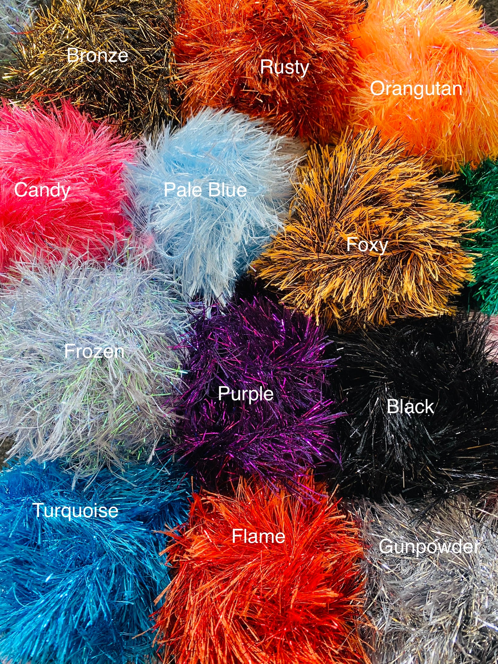 Crochet Tinsel Scrunchie