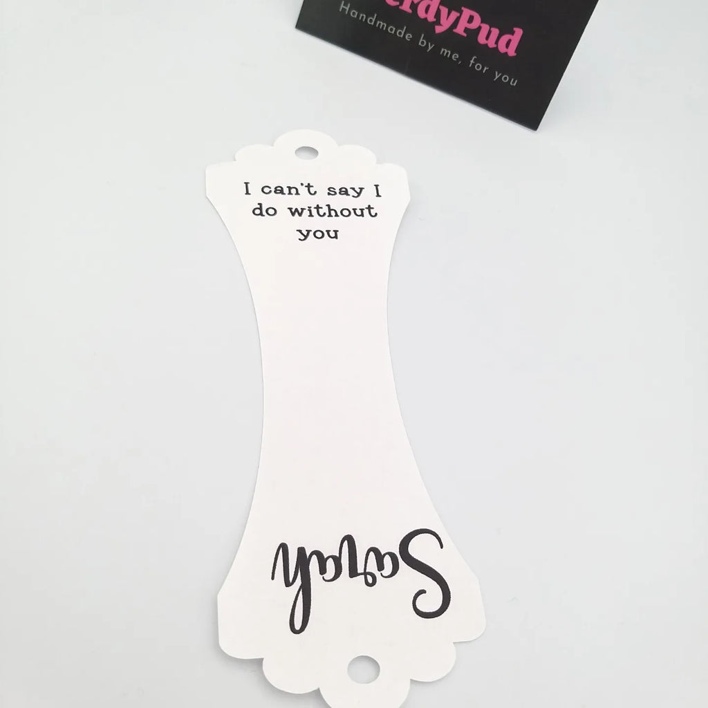 Wedding Scrunchie Tags