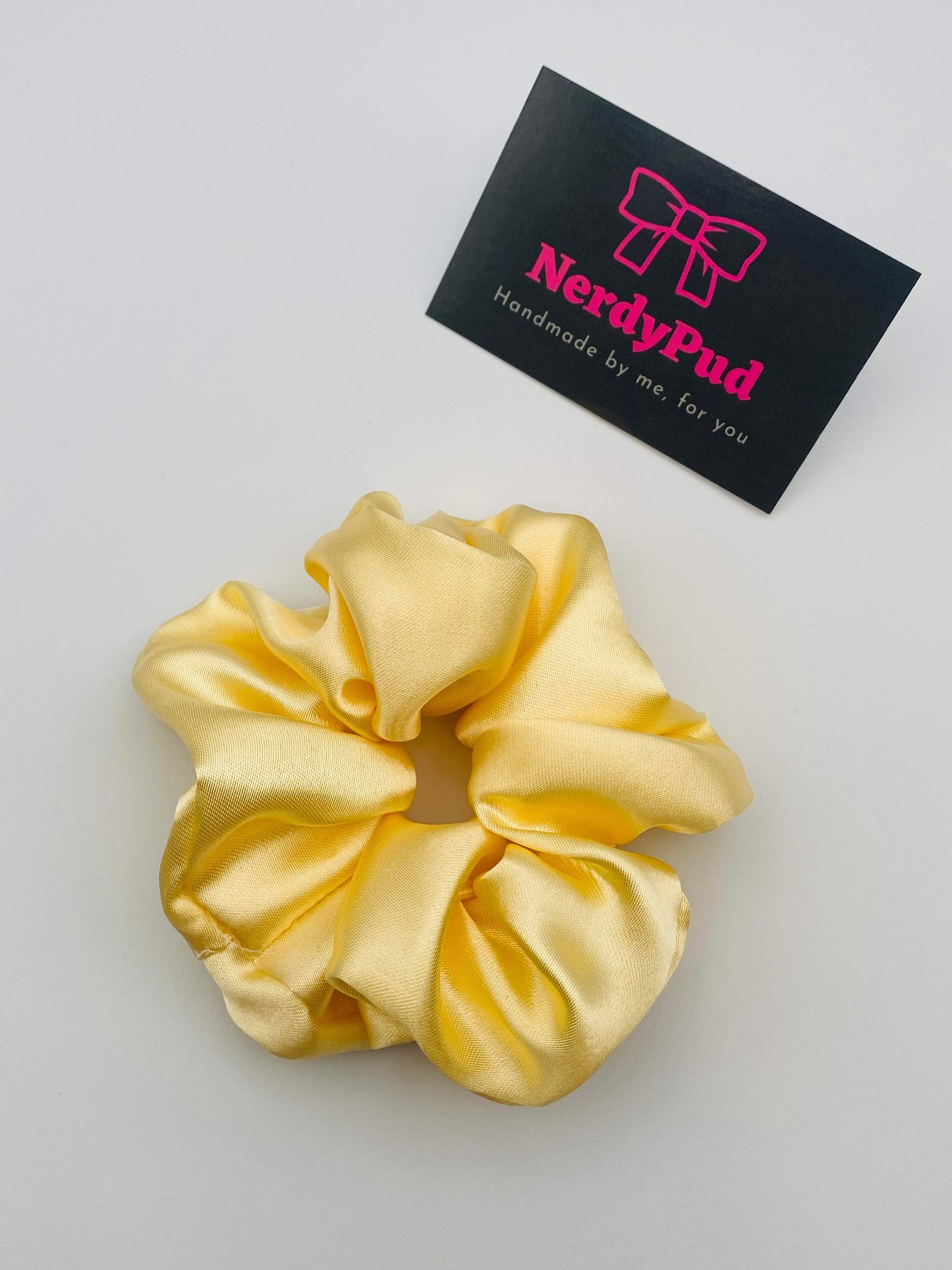 Champagne Satin Scrunchie