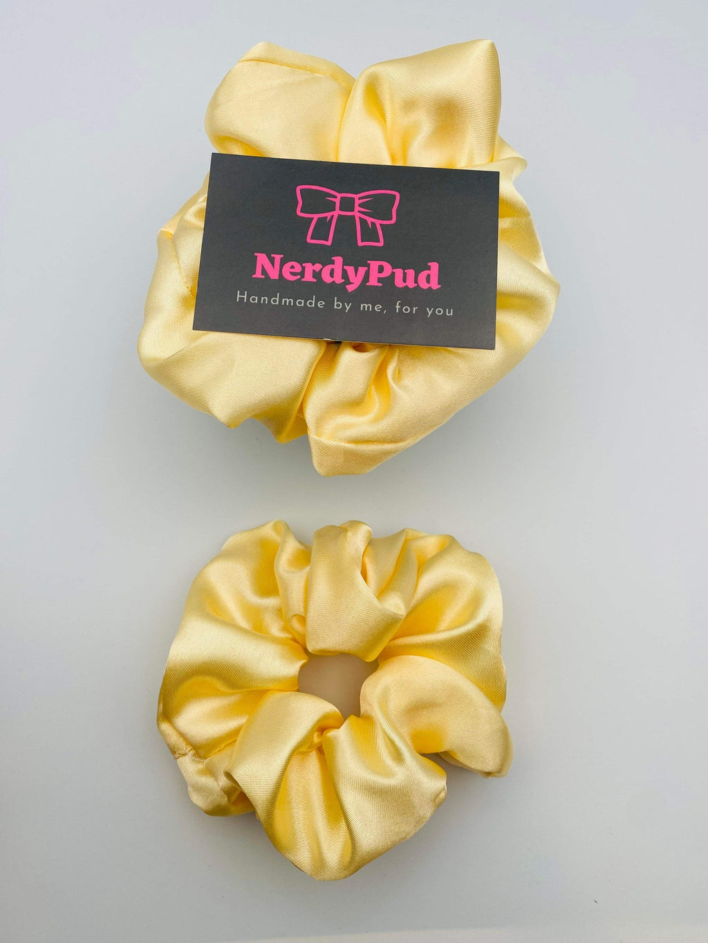 Champagne Satin Scrunchie