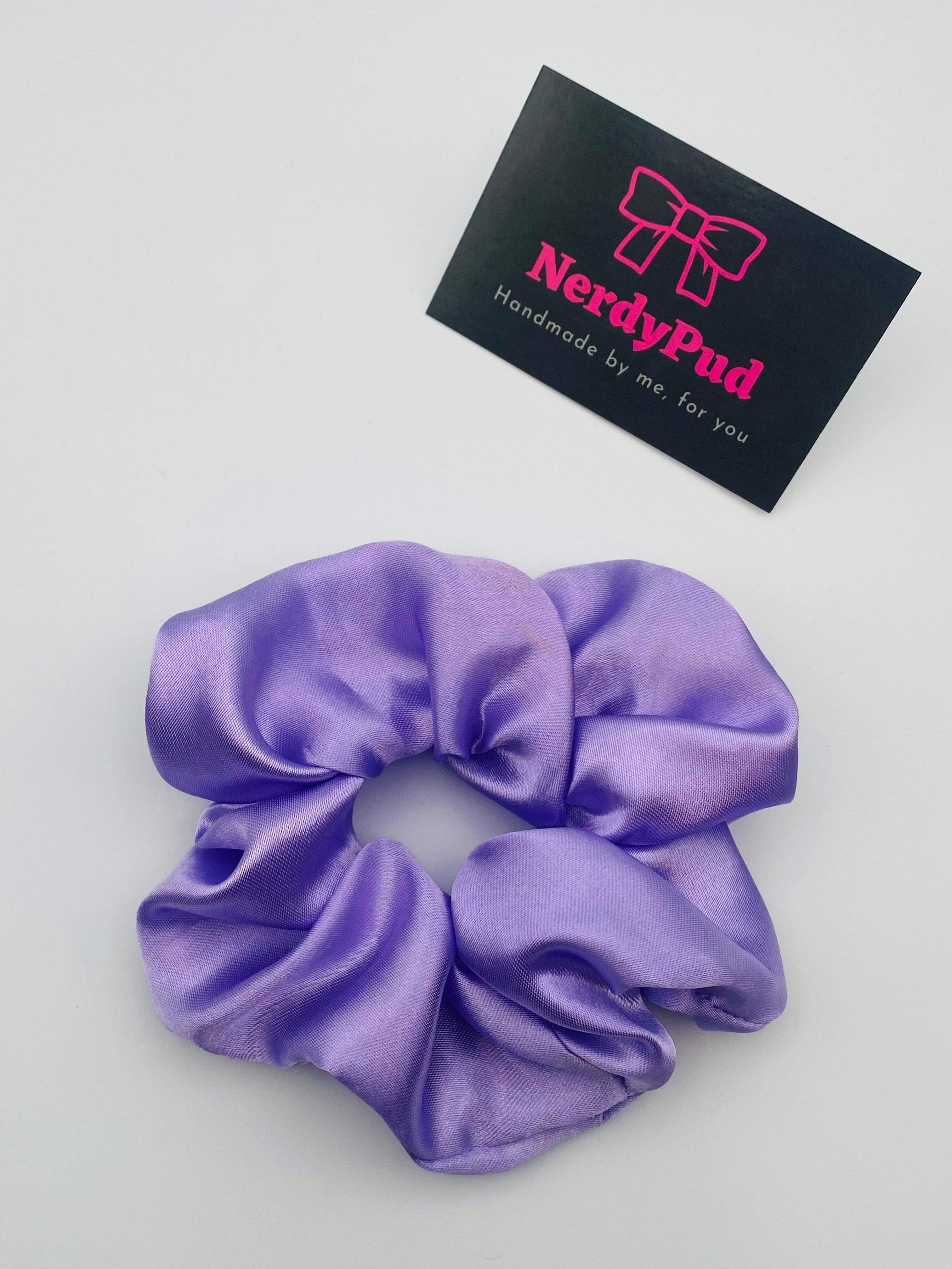 Lilac Satin Scrunchie