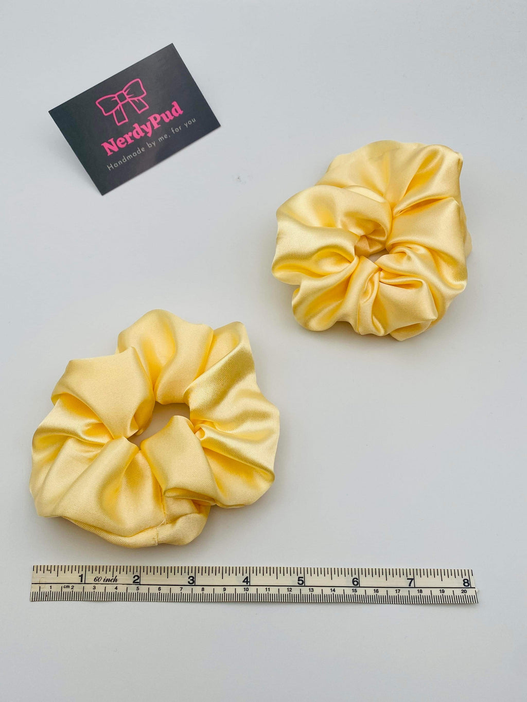 Champagne Satin Scrunchie